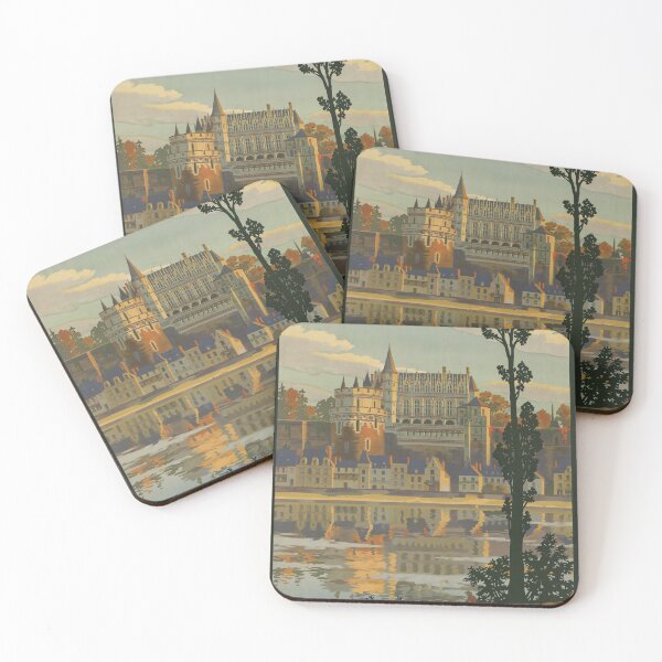 Item preview, retro classic ORLEANS Chateau Amboise poster designed and sold by CorasPosters.