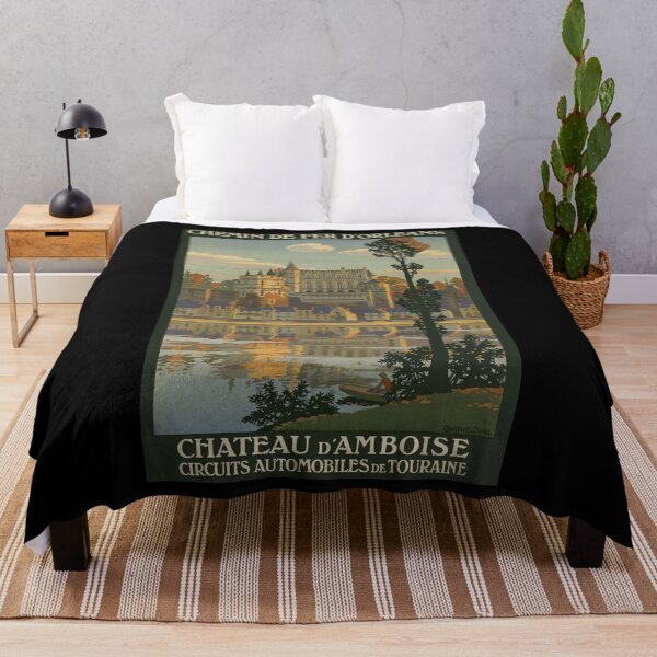 Item preview, retro classic ORLEANS Chateau Amboise poster designed and sold by CorasPosters.