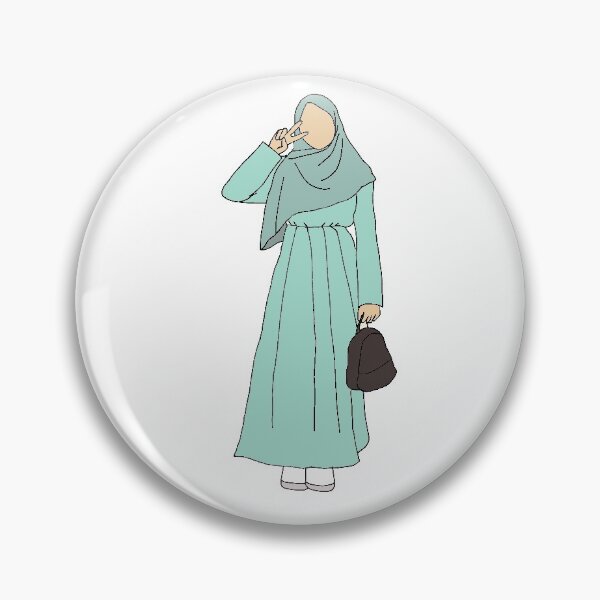 Item preview, Muslimah in green designed and sold by The Hijabi Artist.