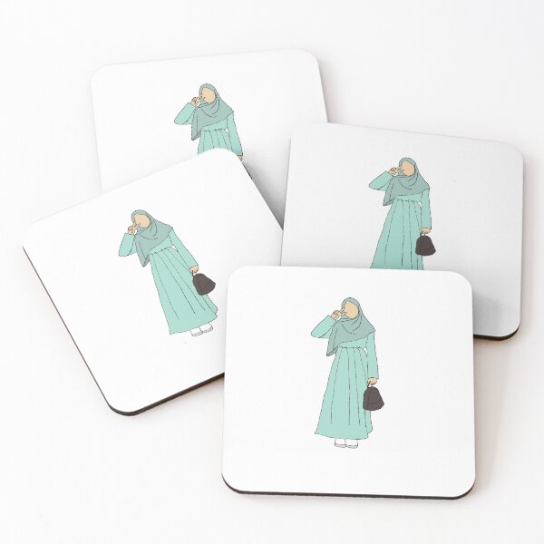 Item preview, Muslimah in green designed and sold by The Hijabi Artist.
