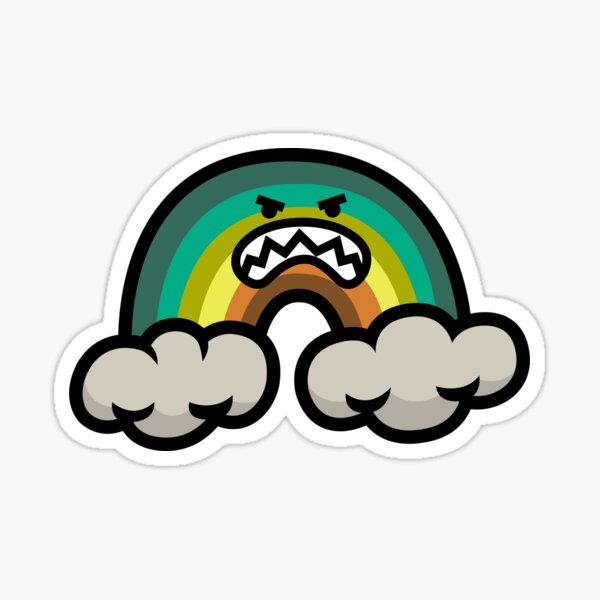 The Angry Rainbow Sticker