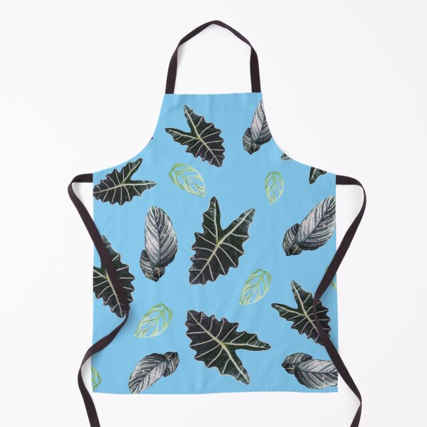 Item preview, Tropical leaves pattern on blue designed and sold by LittleAngy.