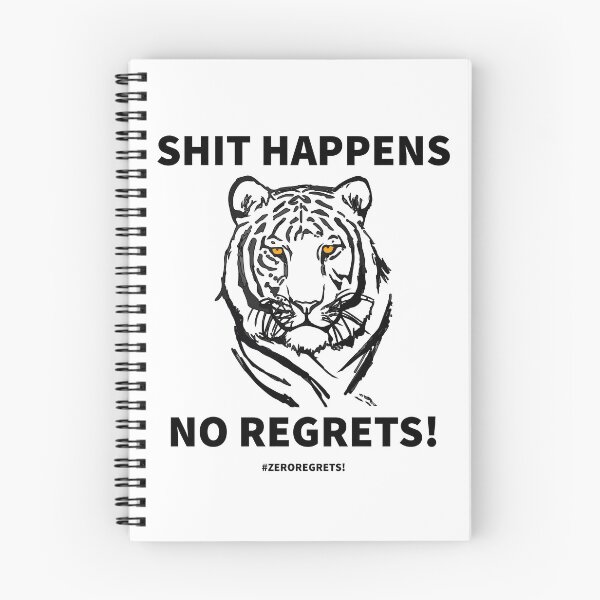 Item preview, Zero regrets shit happens no regrets designed and sold by lonelyweebshop.