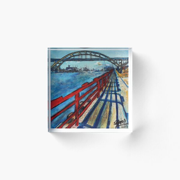 Item preview, Hoan Bridge from the Summerfest Grounds, Artist Lana Holman designed and sold by LanaHolman.