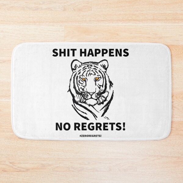 Item preview, Zero regrets shit happens no regrets designed and sold by lonelyweebshop.