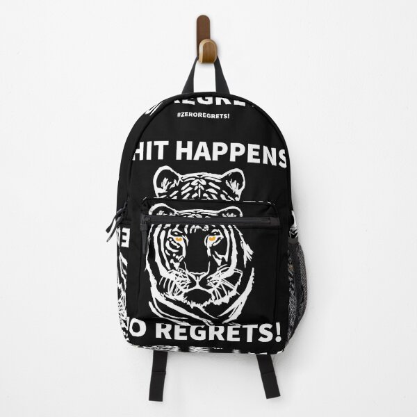 Item preview, Zero regrets shit happens no regrets white design designed and sold by lonelyweebshop.
