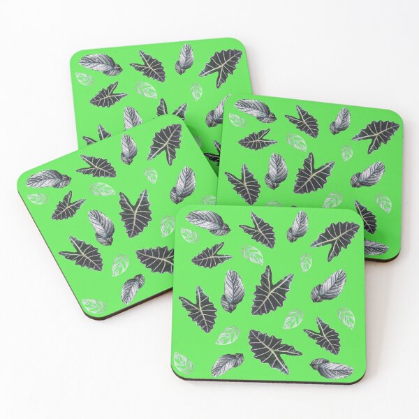 Item preview, Tropical leaves pattern on green designed and sold by LittleAngy.