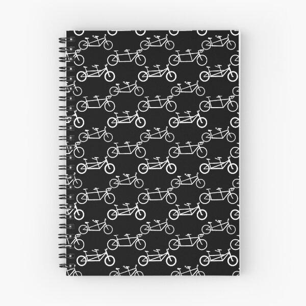 Item preview, Tandem types pattern - white on black  designed and sold by Tandem Celebrations.