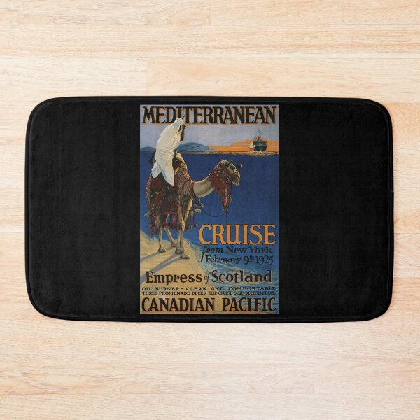 Item preview, retro classic Mediterranean Crusie poster designed and sold by CorasPosters.