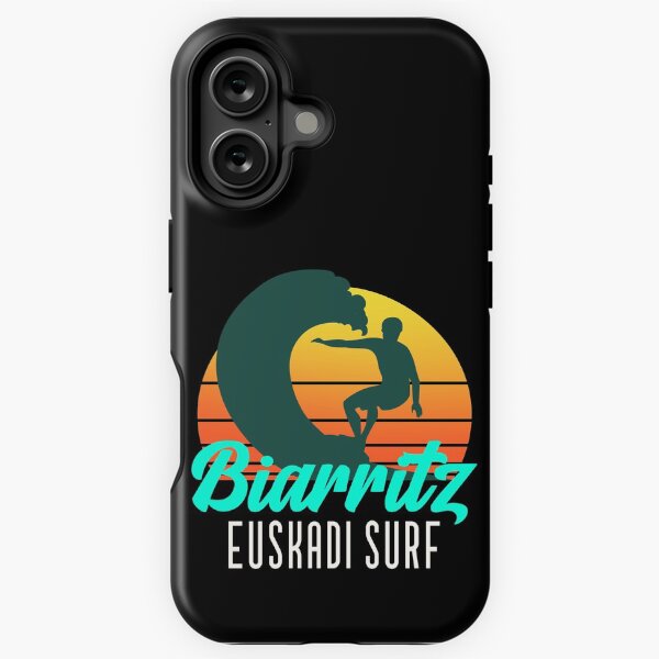 Vista previa del artículo con la obra «Basque Surf Biarritz Euskadi Surfer», diseñado y vendido por Circle64Shop.