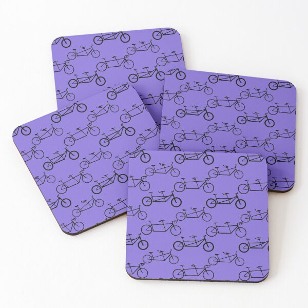 Item preview, Tandem types pattern - black on lavender  designed and sold by Tandem Celebrations.