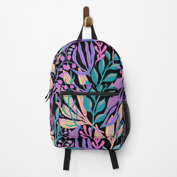 Item preview, nature plant pattern design (black background) designed and sold by riceayoj.