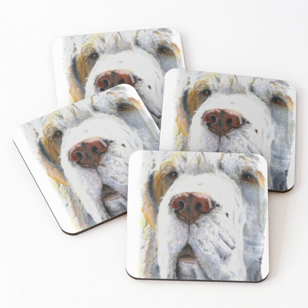 Item preview, Clumber Spaniel Head Portrait designed and sold by JAN IRVING - ERINRAC.