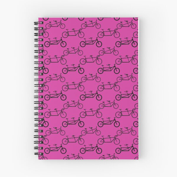 Item preview, Tandem types pattern - black on pink  designed and sold by Tandem Celebrations.