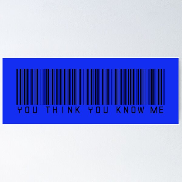 Item preview, You Think You Know Me Barcode designed and sold by kismetclicks.