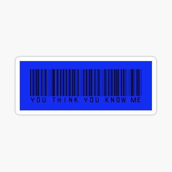 Item preview, You Think You Know Me Barcode designed and sold by kismetclicks.