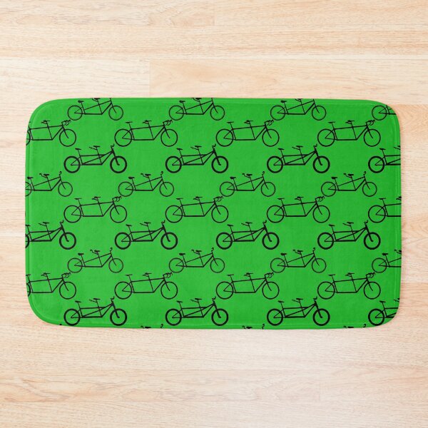 Item preview, Tandem types pattern - black on green designed and sold by Tandem Celebrations.