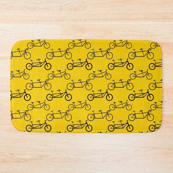 Item preview, Tandem types pattern - black on yellow  designed and sold by Tandem Celebrations.
