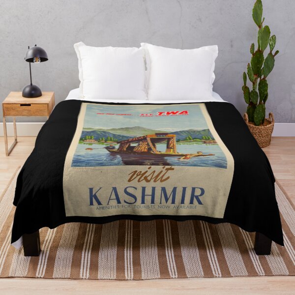 Item preview, retro classic Visit Kashmir poster designed and sold by CorasPosters.