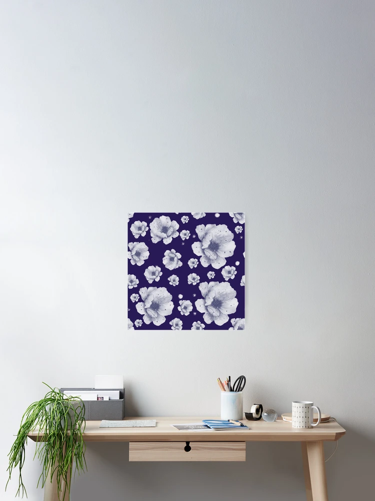 Thumbnail 2 of 3, Poster, White Flower designed and sold by Rococodesigns.