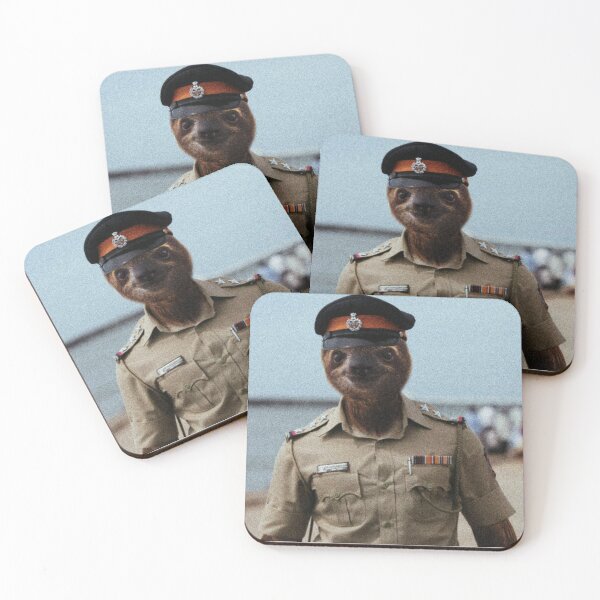 Item preview, Sloths became a policeman in India designed and sold by Africanob.