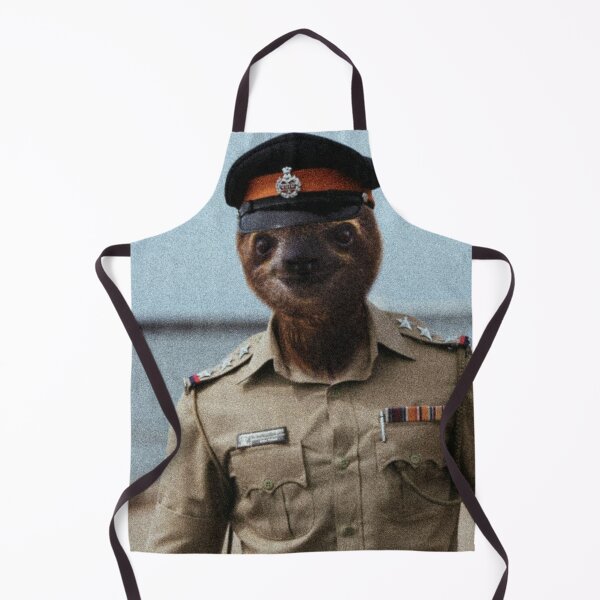 Item preview, Sloths became a policeman in India designed and sold by Africanob.