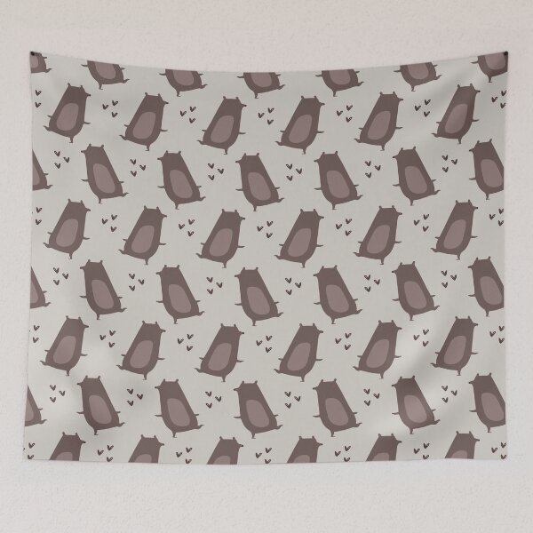 Item preview, Cute Brownie Bear Pattern designed and sold by owliedesign.