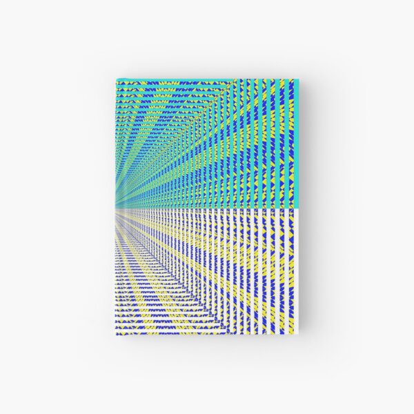 Rhombus, Squares, Op art, short for optical art, is a style of visual art that uses optical illusions Hardcover Journal