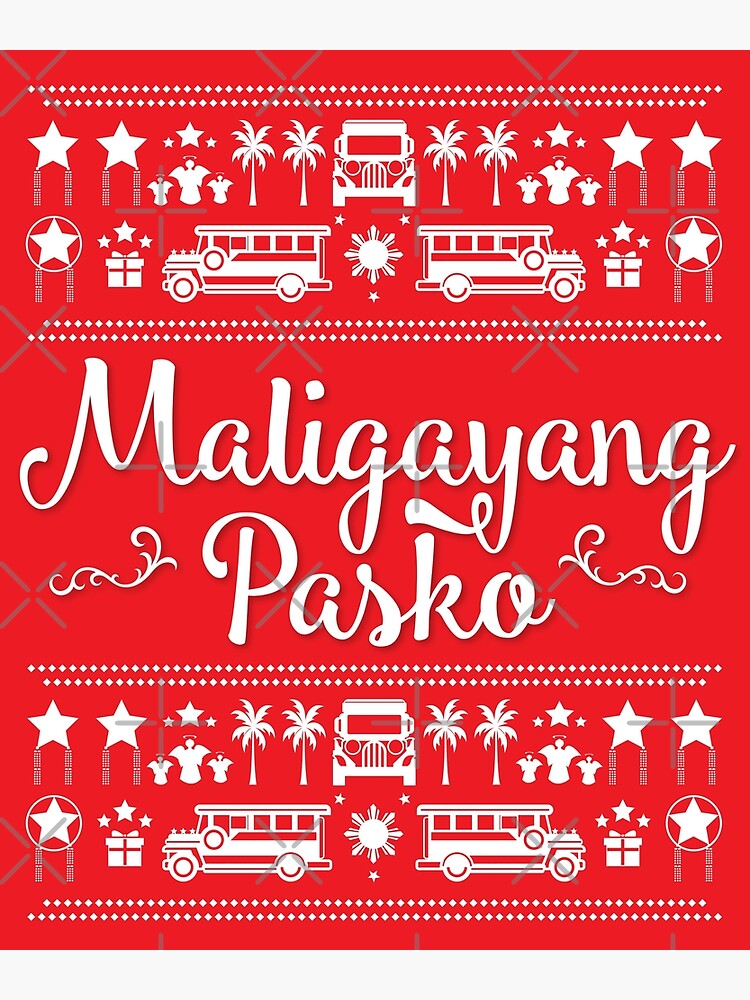 Maligayang Pasko Poster For Sale By Designlawrence Redbubble | My XXX ...