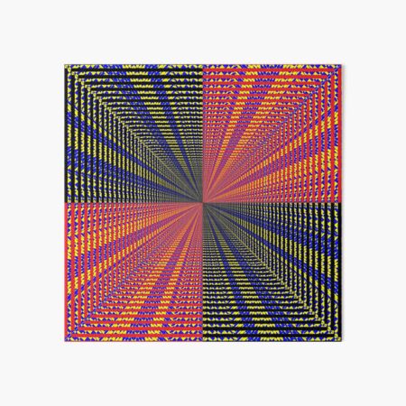 Rhombus, Squares, Op art, short for optical art, is a style of visual art that uses optical illusions Art Board Print