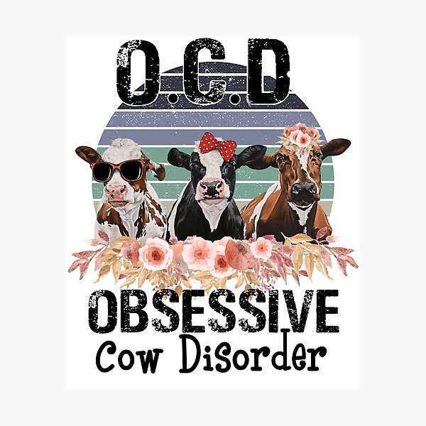 Artikelvorschau, Vintage OCD Obsessive Cow Disorder T-Shirt Ja, ich habe OCD lustige Färse Retro Shirt Geschenkidee entworfen und verkauft von mlemmlem22.
