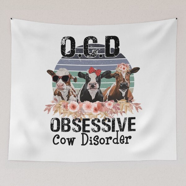 Item preview, Vintage OCD Obsessive Cow Disorder T-shirt Yes I Do Have OCD Funny Heifer Retro Shirt Gift Idea designed and sold by mlemmlem22.