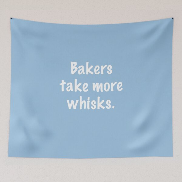 Item preview, Bakers Take More Whisks on Light Blue designed and sold by Whoopsidoodle.