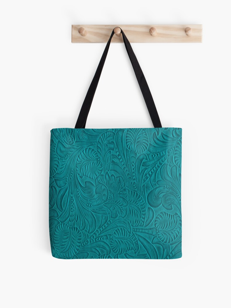 Turquoise Floral Handbag