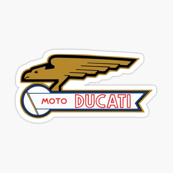 MEILLEUR VENDEUR Ducati Moto Vintage Merchandise Sticker