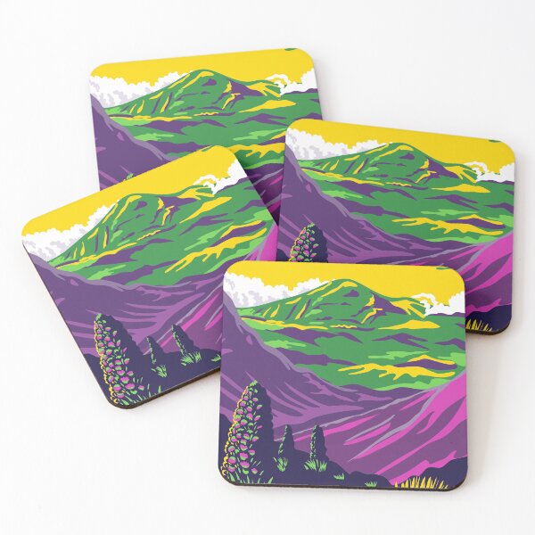 Item preview, Haleakala National Park and Haleakala Volcano in Maui Hawaii United States WPA Poster Art Color designed and sold by patrimonio.