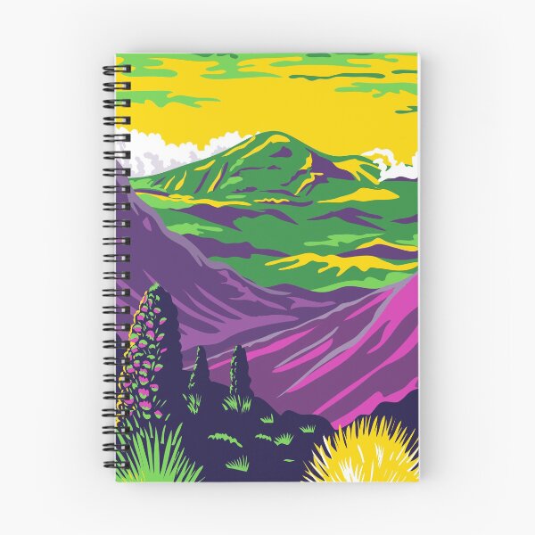 Item preview, Haleakala National Park and Haleakala Volcano in Maui Hawaii United States WPA Poster Art Color designed and sold by patrimonio.