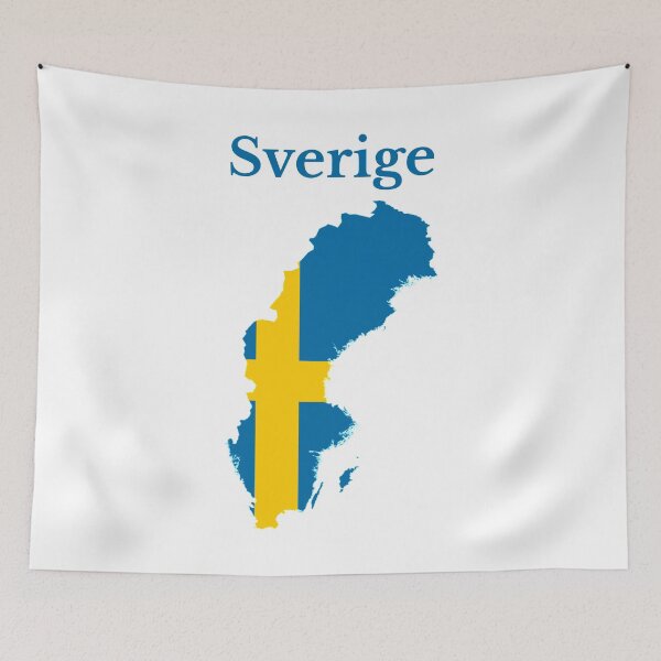 Item preview, Sweden (Sverige) Map, Swedish Gift, designed and sold by marosharaf.