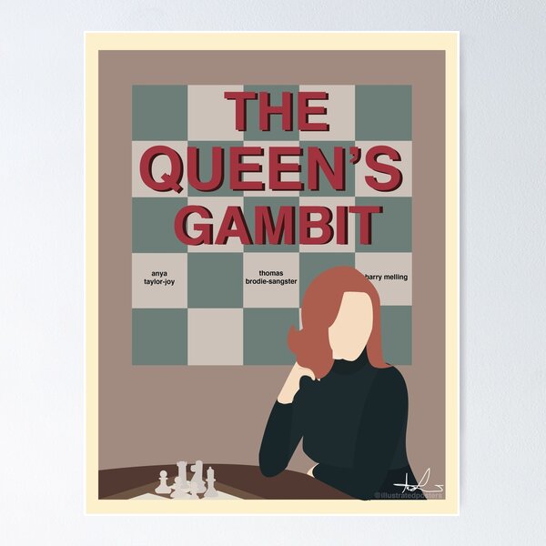 Item preview, the queens gambit designed and sold by illustratedmp.