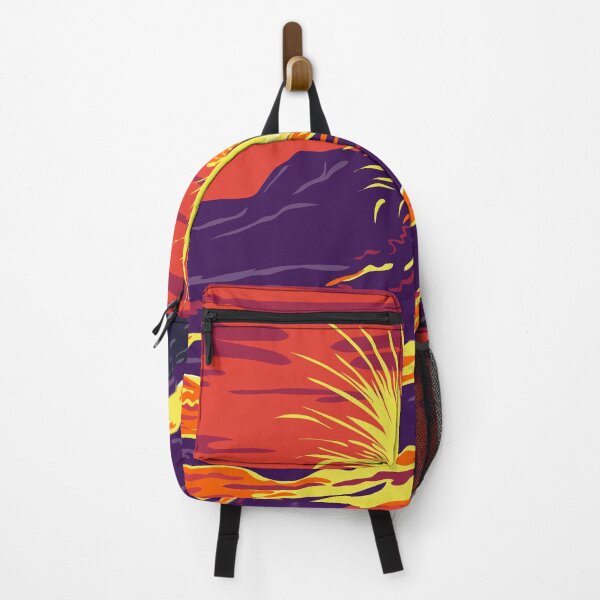 Item preview, Hawaii Volcanoes National Park with active KIlauea volcano United States WPA Poster Art Color designed and sold by patrimonio.