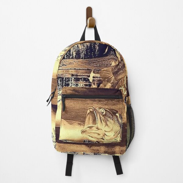 Fish Bass Trout Mountains Outdoors Backpack