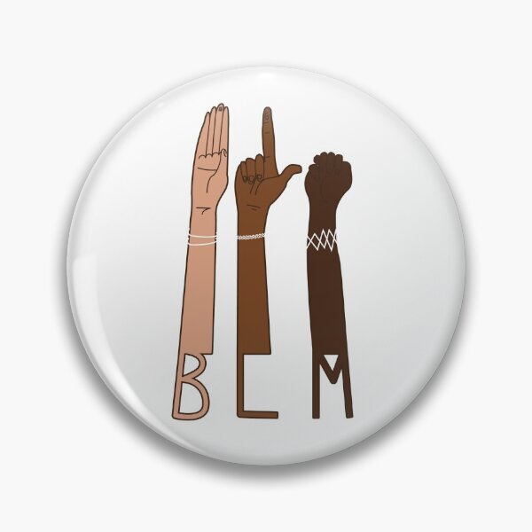 Item preview, BLM Black Lives Matter Diversity ASL Sign Language Hands designed and sold by kawaiisplatter.