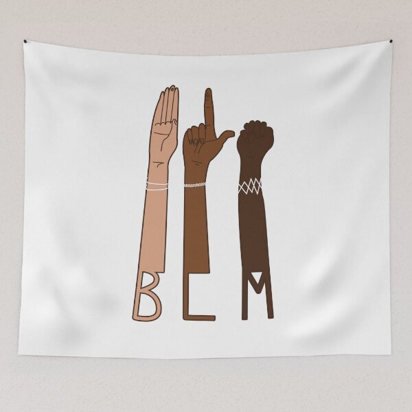 Item preview, BLM Black Lives Matter Diversity ASL Sign Language Hands designed and sold by kawaiisplatter.
