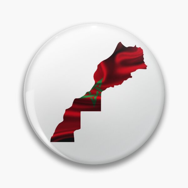 Item preview, MOROCCO MAP ON FLAG STYLISH DESIGN designed and sold by ArabCorner.