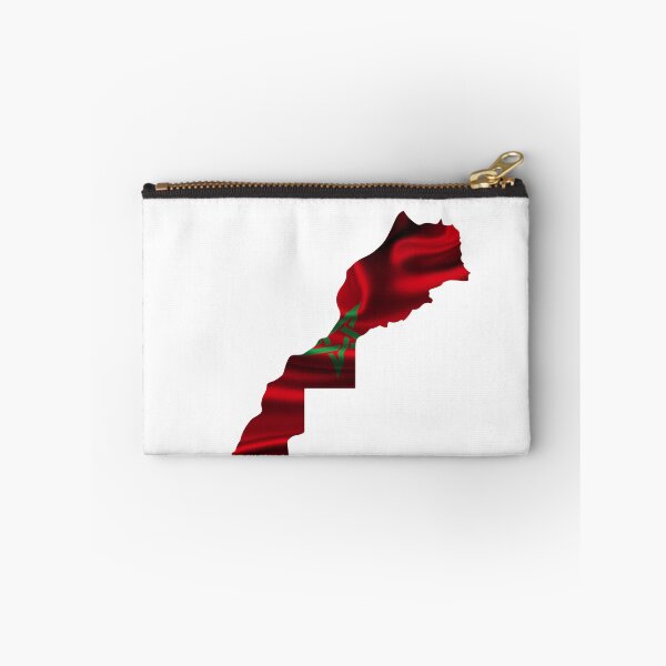 Item preview, MOROCCO MAP ON FLAG STYLISH DESIGN designed and sold by ArabCorner.