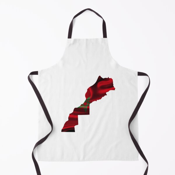 Item preview, MOROCCO MAP ON FLAG STYLISH DESIGN designed and sold by ArabCorner.