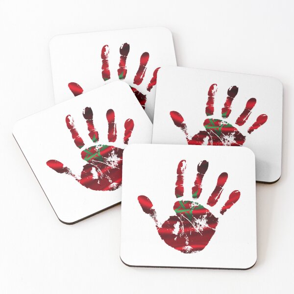 Item preview, MOROCCO FLAG HANDPRINT STYLISH DESIGN designed and sold by ArabCorner.