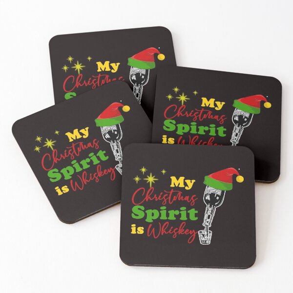 Item preview, My Christmas Spirit Is Whiskey - Funny Whiskey With A Santa Hat Gift designed and sold by leo121687.