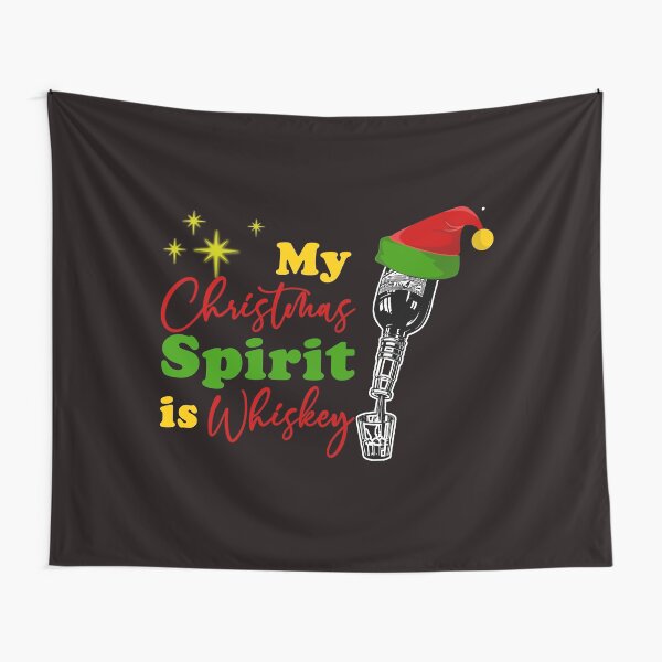 Item preview, My Christmas Spirit Is Whiskey - Funny Whiskey With A Santa Hat Gift designed and sold by leo121687.