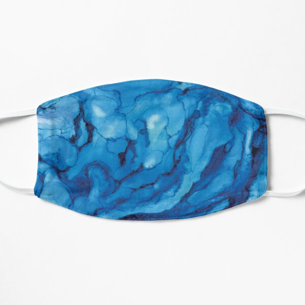Abstract Blue Sea Flat Mask